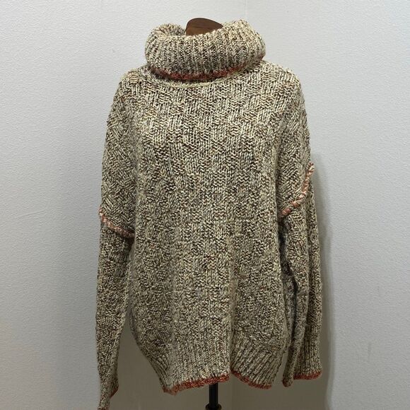 Free People Echo Flecked Knitted Sweater Women's Size Medium - Picture 1 of 10